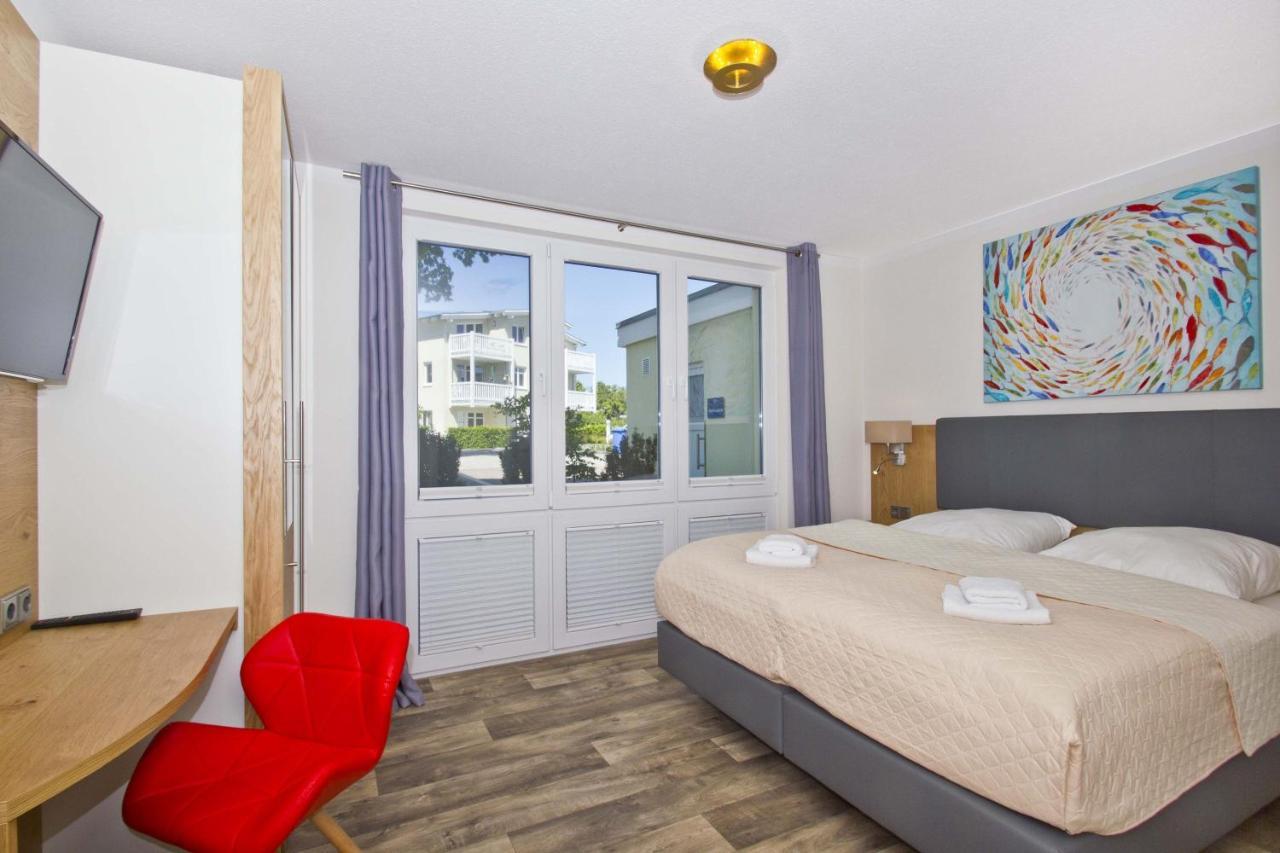 Meeresblick Residenzen FeWo 68 deluxe, inklusive Sauna und Schwimmbadnutzung im AHOI Sellin Goehren  Exterior foto